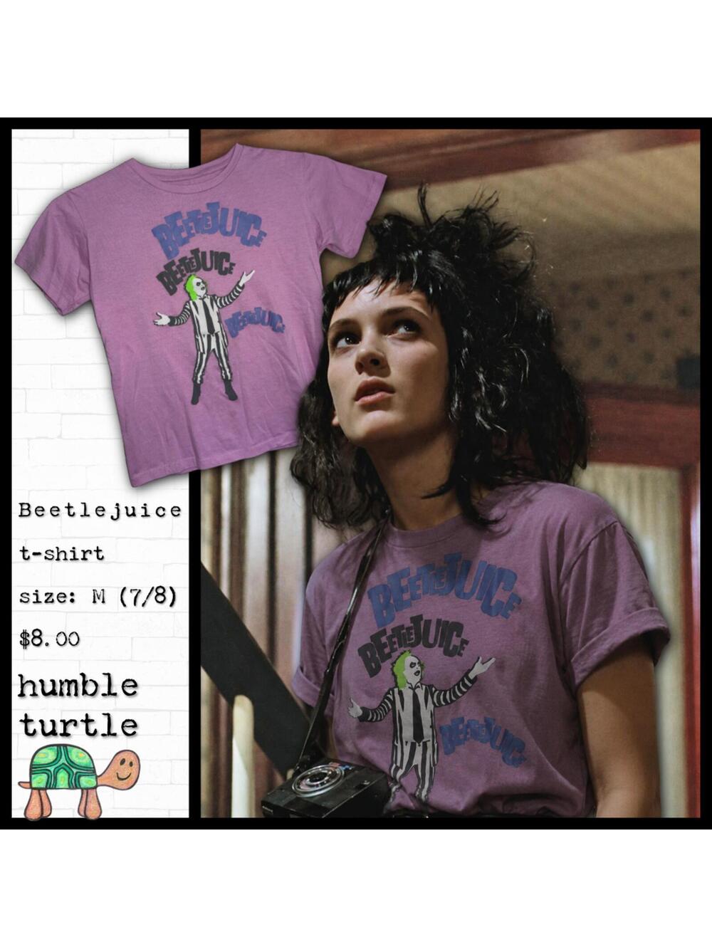 Beetlejuice Graphic T-Shirt Size M (7/8)